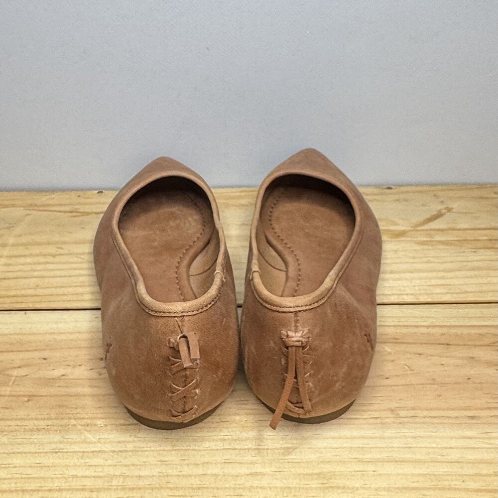 Frye Regina Leather Pointed Toe Ballet Flats Women's 8.5 - Picture 4 of 7